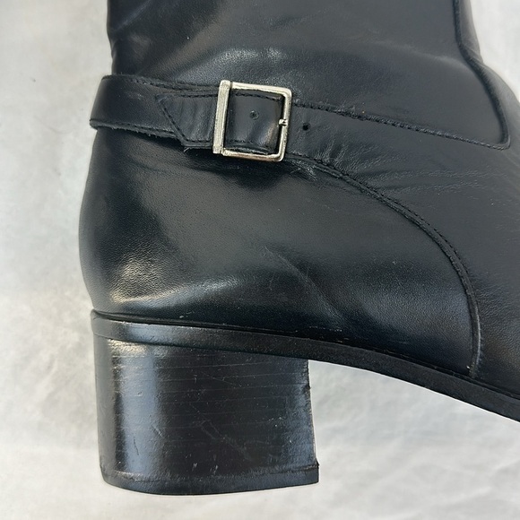 Lauren Ralph Lauren Leather Almond Toe Bootie - Picture 6 of 10